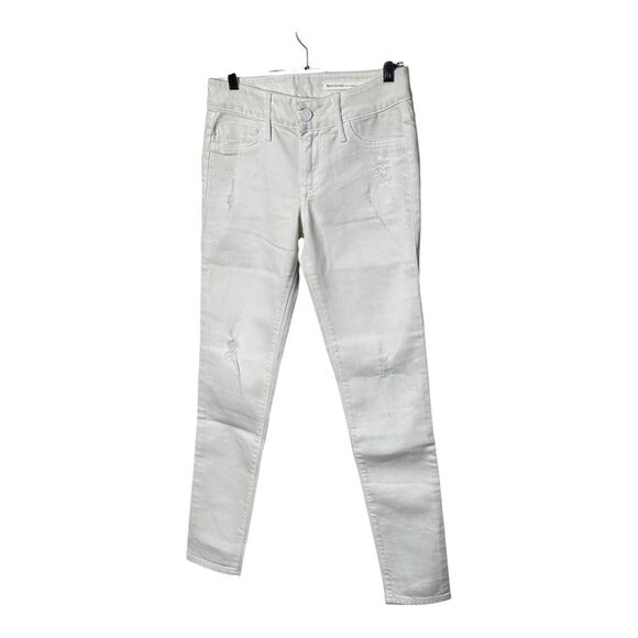 NWOT Black Orchid Mid Rise Ankle Zipper Skinny Jeans White Women's Sz 27 - Picture 4 of 10